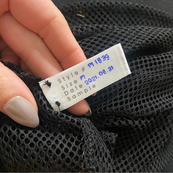 MAS Intimates super cropped mesh long sleeve top - Picture 3 of 6